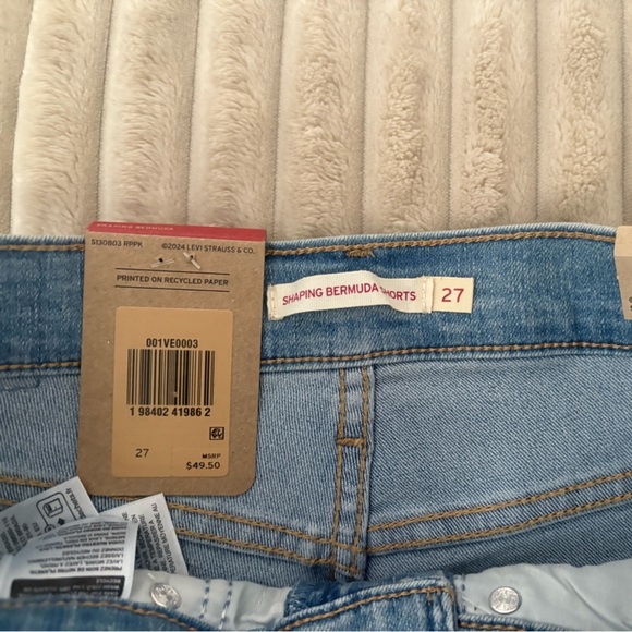 Levi's Light Blue Jean Shorts for Men - Picture 3 of 4
